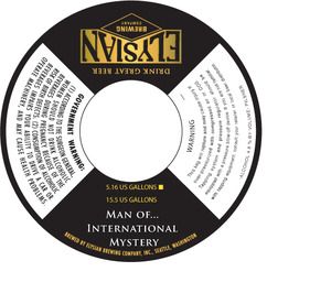 Elysian Brewing Company Man Of International Mystery