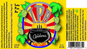 Caldera India Pale Ale March 2016