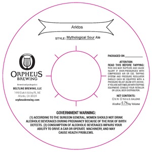 Orpheus Brewing Arktos March 2016