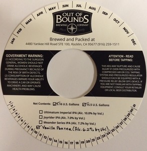 Out Of Bounds Brewing Company February 2016