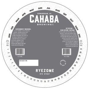 Cahaba Brewing Company Ryezome Rye Stout