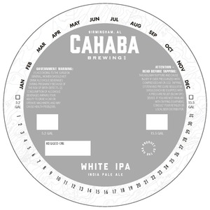 Cahaba Brewing Company White India Pale Ale February 2016