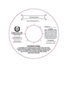Orpheus Brewing Wandering Blues March 2016