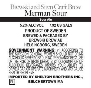 Brewski Brew Merman Sour February 2016