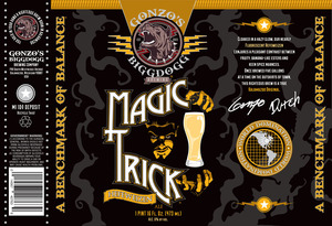 Gonzo's Biggdogg Brewing Magic Trick Hefeweizen March 2016