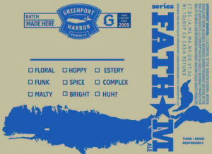 Greenport Harbor Brewing Co. Fathom Ale February 2016