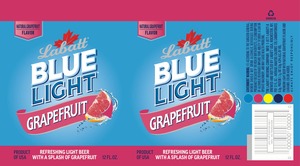 Labatt Blue Light Grapefruit February 2016