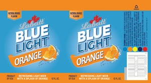Labatt Blue Light Orange February 2016