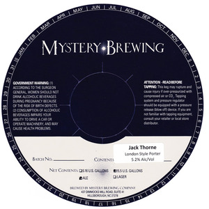Mystery Brewing Company Jack Thorne