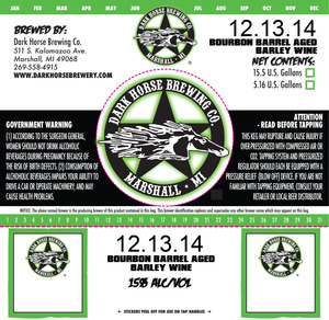 Dark Horse 12.13.14 Barley Wine