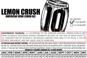 10 Barrel Brewing Co. Lemon Crush February 2016