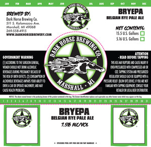 Dark Horse Bryepa Belgian Rye Pale Ale