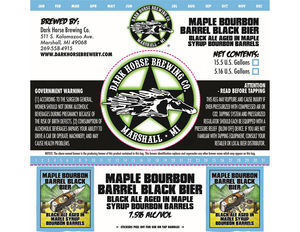 Dark Horse Maple Bourbon Barrel Black Bier
