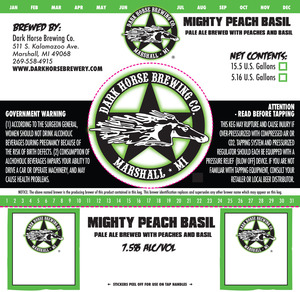 Dark Horse Mighty Peach Basil
