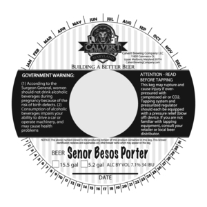 Calvert Brewing Company Senor Besos