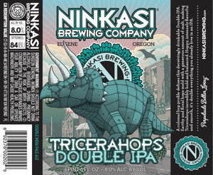 Ninkasi Brewing Company Tricerahops Double IPA February 2016