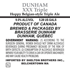 Brasserie Dunham Xxx Triple