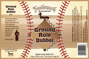 Frankenmuth Ground Rule Dubbel Belgian Style Dubbel