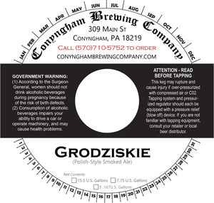 Conyngham Brewing Company Grodziskie