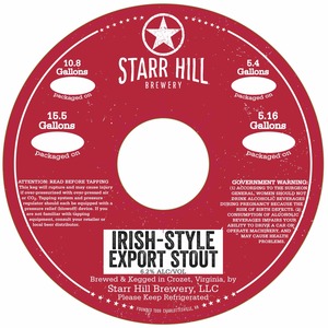 Starr Hill Irish-style Export Stout