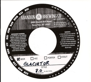 Glaciator Dopplebock February 2016