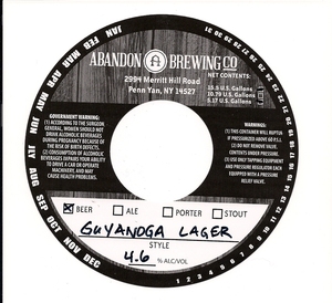 Guyanoga Lager February 2016