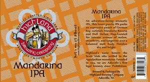 Highland Brewing Co. Mandarina February 2016