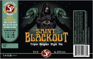 Shades Of Pale Inc. Saint Blackout Tripel Belgian Style