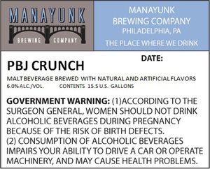 Manayunk Brewing Company Pbj Crunch