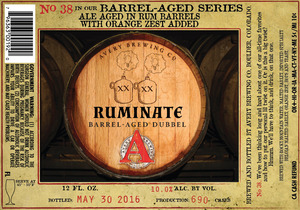 Avery Brewing Co. Ruminate March 2016
