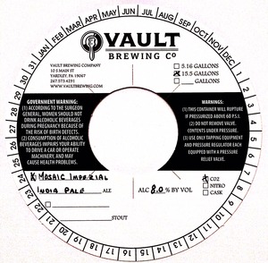 Vault Brewing Company March 2016