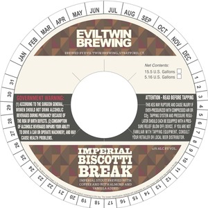 Evil Twin Brewing Imperial Biscotti Break March 2016