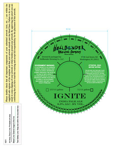 Hellbender Brewing Company Ignite India Pale Ale March 2016