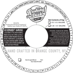 Rushing Duck Barrel Aged Blend Part March 2016