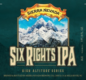 Sierra Nevada Six Rights IPA March 2016