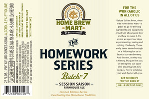 Ballast Point Homework Series Batch No. 7 March 2016