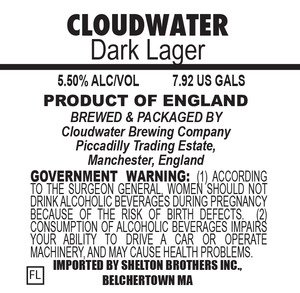 Cloudwater Dark Lager March 2016