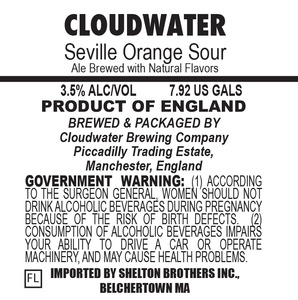 Cloudwater Seville Orange Sour March 2016