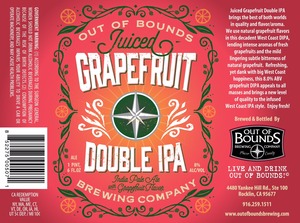 Out Of Bounds Brewing Company Juiced Grapefruit Dipa March 2016