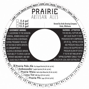 Prairie Artisan Ales Prairie Pale Ale