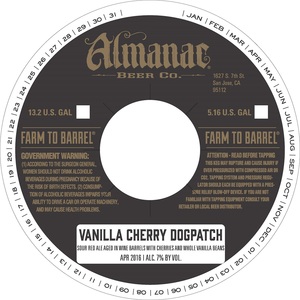 Almanac Beer Co. Vanilla Cherry Dogpatch
