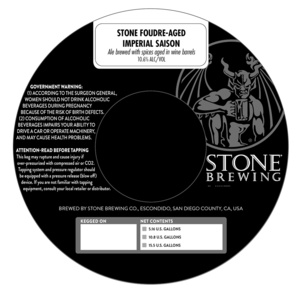 Stone Foudre-aged Imperial Saison 