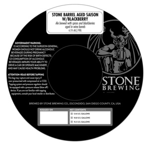 Stone Barrel Aged Saison 