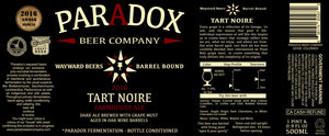 Paradox Beer Company Tart Noire