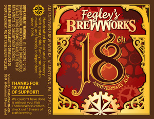 Fegley's Brew Works 18th Anniversary March 2016