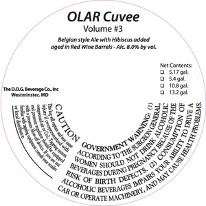 Olar Cuvee Volume #3 March 2016