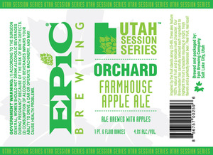 Epic Brewing Company Orchard Farmhouse Apple