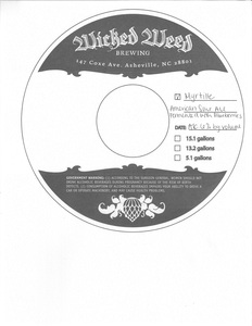 Wicked Weed Brewing Myrtille March 2016