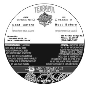 Terrapin Anniversary Ale March 2016