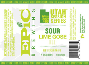 Epic Brewing Company Sour Lime Gose